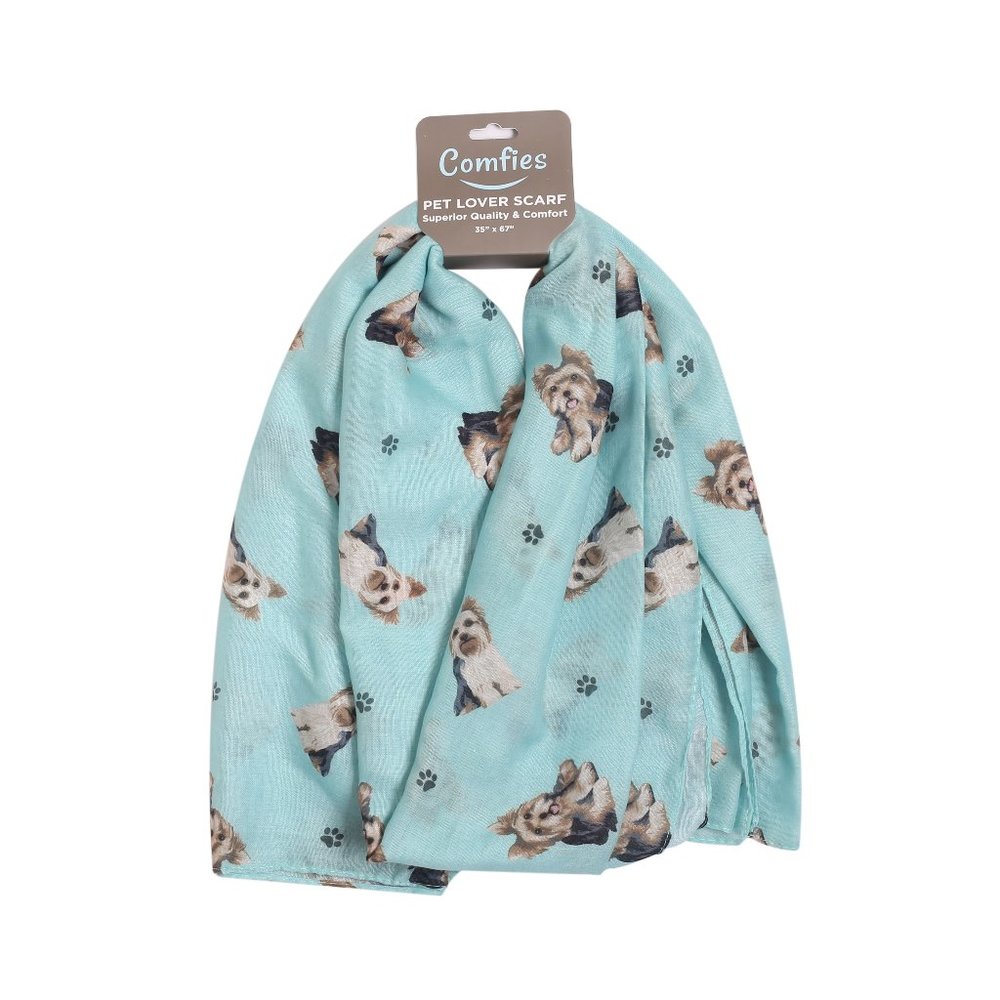 Comfies Scarf Yorkshire Terrier print